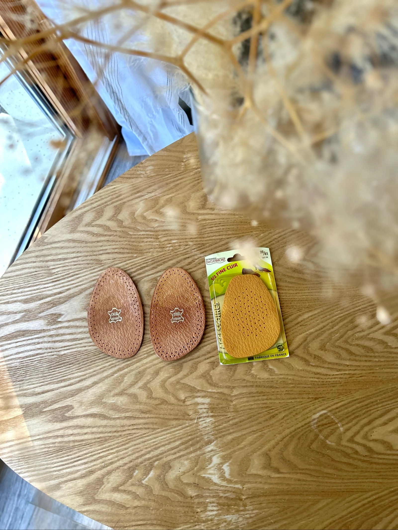 4 semelles en cuir camel pour chaussures Pointure 39 à 41 DeClermont  – photo 7